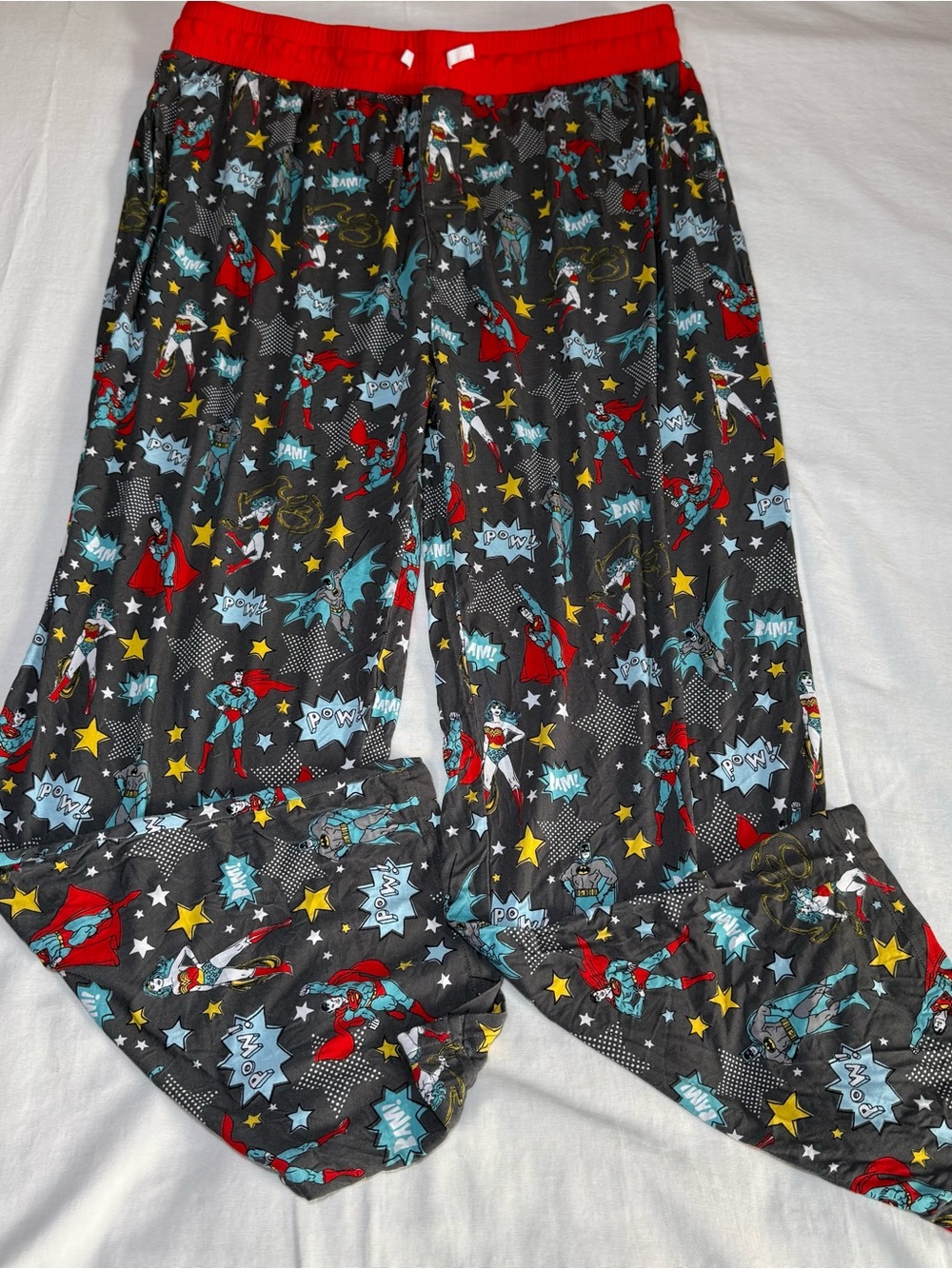 Little Sleepies Justice League Mens Sleep Pants XXL Bamboo Stretch Loungewear